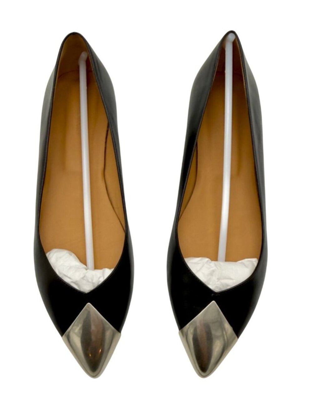 Isabel Marant Arsan black leather point-toe flats NWB - Size 9 - Picture 2 of 9